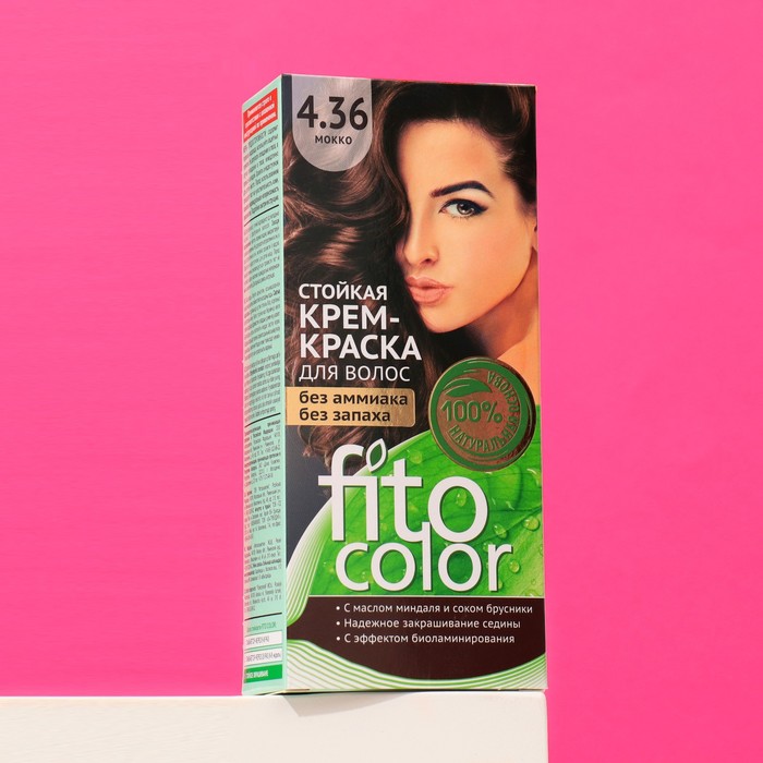Стойкая крем-краска для волос Fitocolor, тон мокко, 115 мл