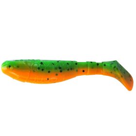 Виброхвост Helios Chubby 9 см Pepper Green & Orange HS-4-018 (набор 5 шт)