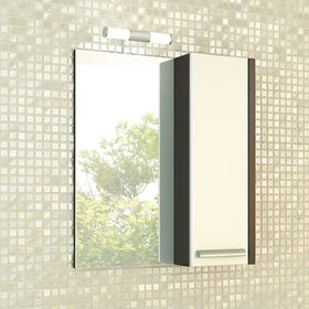 Зеркало-шкаф для ванной "Барселона-70" 80 х 70 х 15 см, цвет венге
