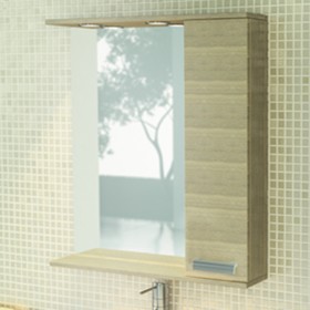 Зеркало-шкаф для ванной "Марио-75" 83,2 х 75 х 15,4 см, цвет сосна лоредо