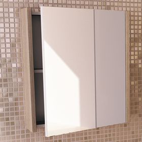 Зеркало-шкаф для ванной "Тулуза-60" 67 х 60 х 14 см, цвет сосна лоредо