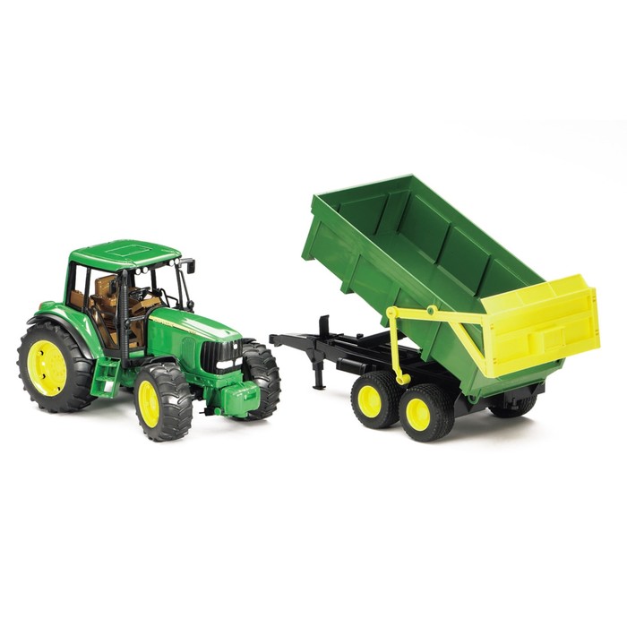 Трактор John Deere 6920, с прицепом