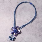 Necklace "Blue Bud"