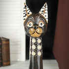 Сувенир дерево "Кошка с пятнистым ошейником" 50 см - фото 800081836