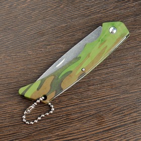Нож складной с рукоятью "Камуфляж",17 см, цепочка в Донецке