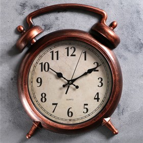 Часы настенные, серия: Классика, "Большой будильник", 38х28 см
