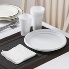 A set of "Handsome": 6 plates d=20.5 cm, 6 cups 200 ml, napkins