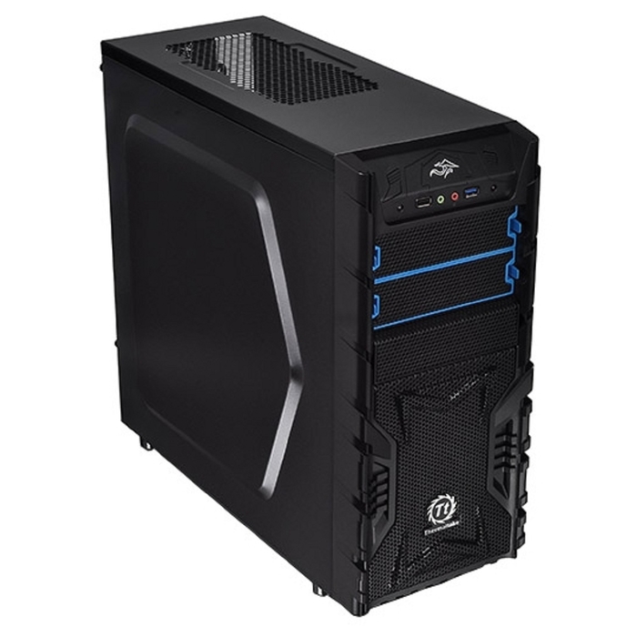 Корпус Thermaltake Versa H23 CA-1B1-00M1NN-01, без БП, ATX, черный