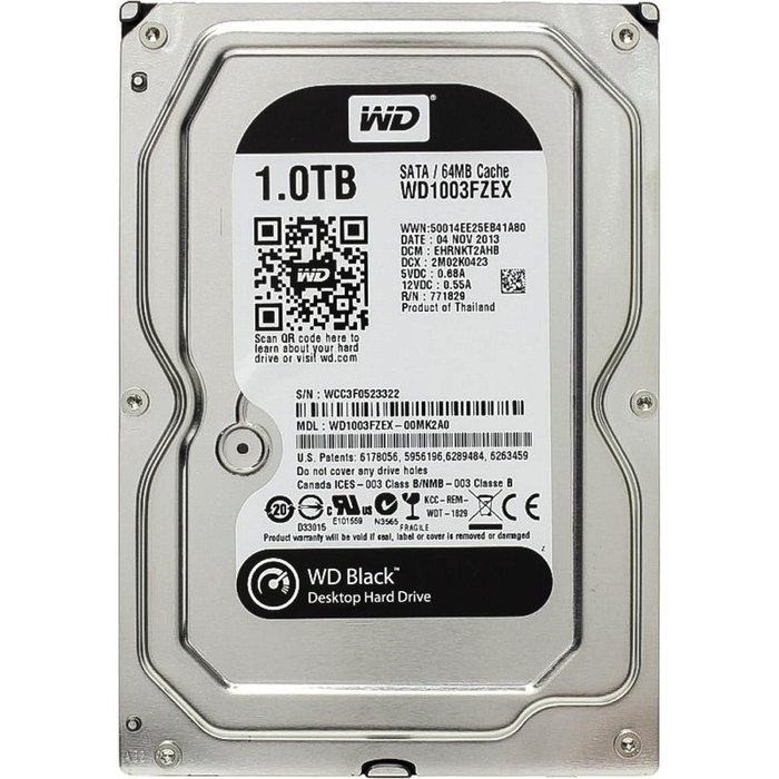 Жесткий диск WD Original SATA-III 1Tb WD1003FZEX Black