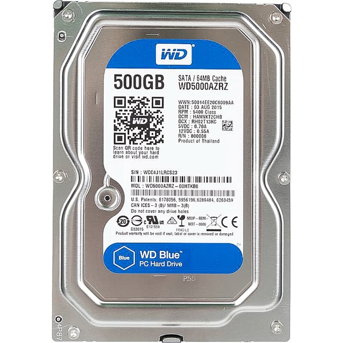 Жесткий диск WD Original SATA-III 500Gb WD5000AZRZ Blue