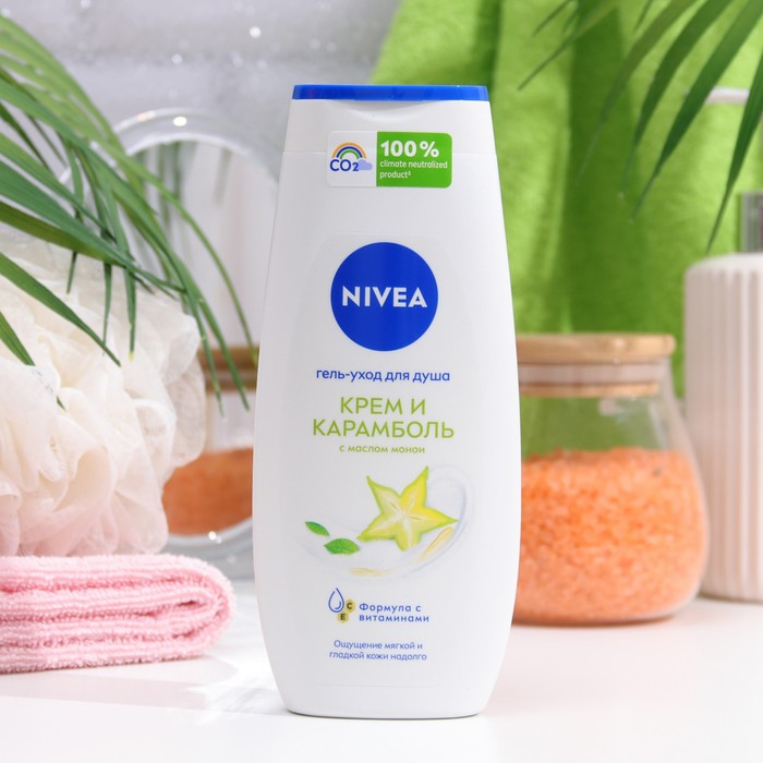 Гель-уход для душа Nivea &quot;Крем Карамболь&quot;, 250 мл