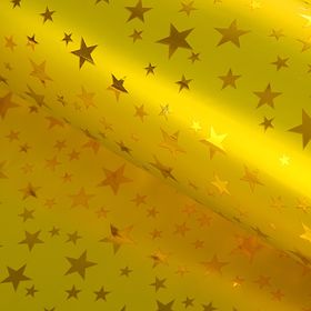 Пленка голография ′Звёзды′, золотой, 70 х 100 см в Донецке