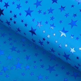 Пленка голография ′Звёзды′, синий, 70 х 100 см в Донецке