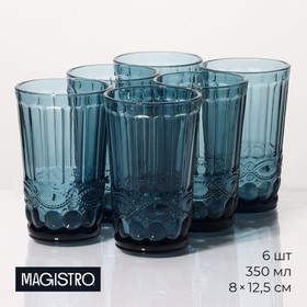 {{photo.Alt || photo.Description || 'Набор стаканов Magistro «Ла-Манш», 350 мл, 6 шт, цвет синий'}}