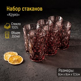 {{photo.Alt || photo.Description || 'Набор стаканов Magistro «Круиз», 350 мл, 6 шт, цвет розовый'}}