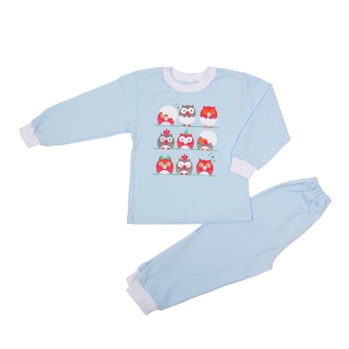Пижама для мальчика, рост 116 см, цвет голубой (арт. Пж-524/А-04_Д)