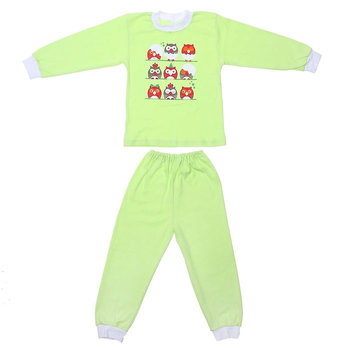 Пижама для мальчика, рост 116 см, цвет салатовый (арт. Пж-524/А-04_Д)
