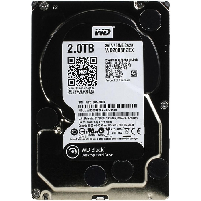 Жесткий диск WD Original SATA-III 2Tb WD2003FZEX Black