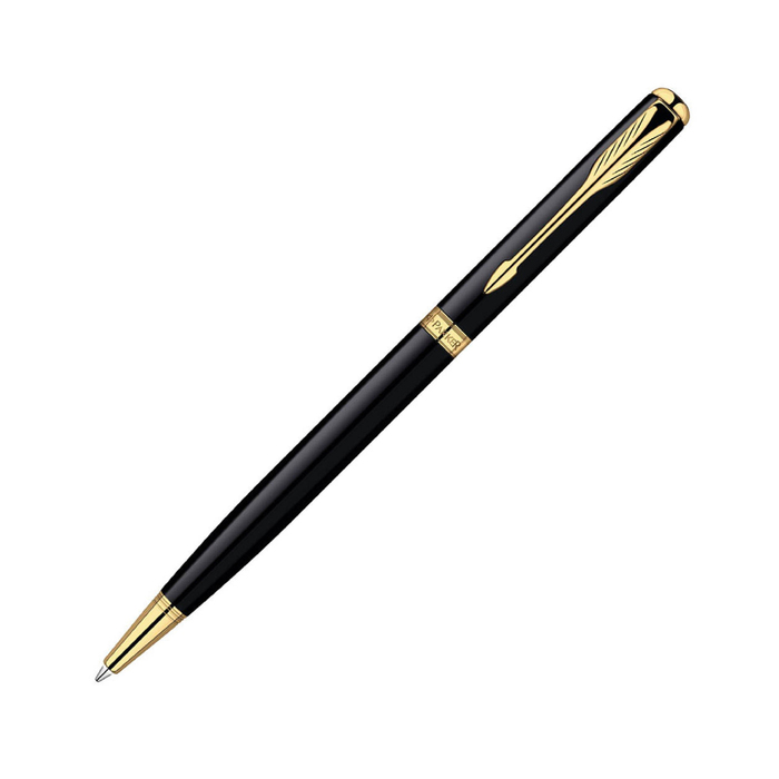 Ручка шариковая Parker Sonnet Slim K428 (S0818030) MattBlack GT (M) чернила: синий