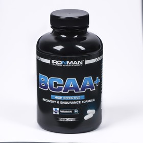 Аминокислоты Ironman ВСАА+, спортивное питание, 150 капсул