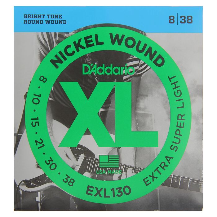 Струны D`Addario для электрогитары Extra Super Light 8-38