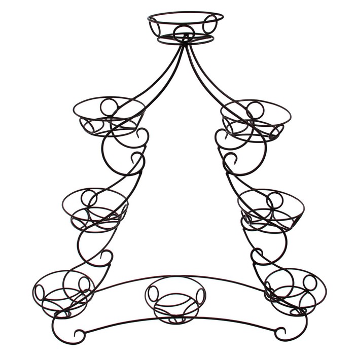 Подставка для цветов напольная &quot;Елка&quot; на 8 цветков