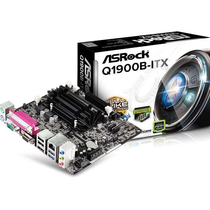 Материнская плата Asrock Q1900B-ITX, 2xDDR3, mini-ITX, Ret