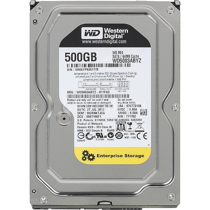 Жесткий диск WD Original SATA-III 500Gb WD5003ABYZ RE