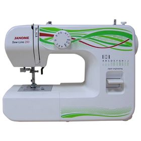 Швейная машина Janome Sew Line 200, 9 операций, потайная, эластичная строчка, белый 1481321