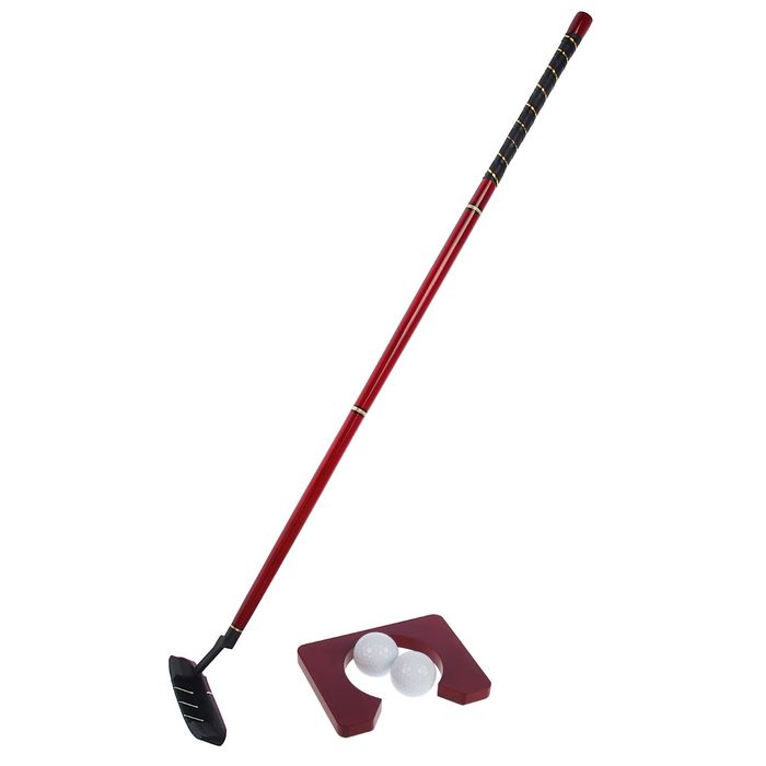 Гольф портативный Executive Golfset, бордовый, в чехле, набор: клюшка, лунка, 2 мячика
