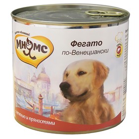 Влажный корм Мнямс "Фегато по-Венециански" для собак, телячья печень с пряностями, 600г