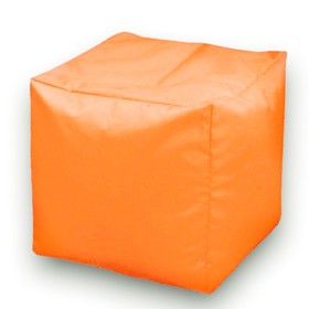 Пуфик Куб мини, ткань нейлон, цвет оранжевый