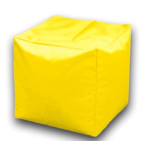 Пуфик Куб макси, ткань нейлон, цвет желтый