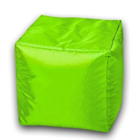 Пуфик Куб макси, ткань нейлон, цвет салатовый люмин