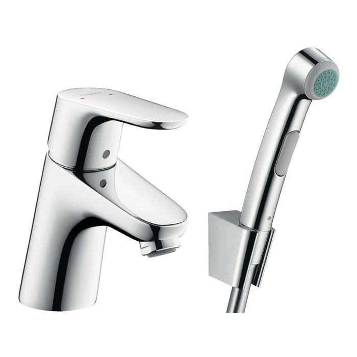 Смеситель для раковины Hansgrohe Focus 31926000, 70 мм, с гигиеническим душем