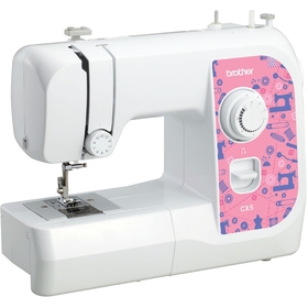 Швейная машина Brother CX 5, 50 Вт, 5 операций, ручная, бело-розовая