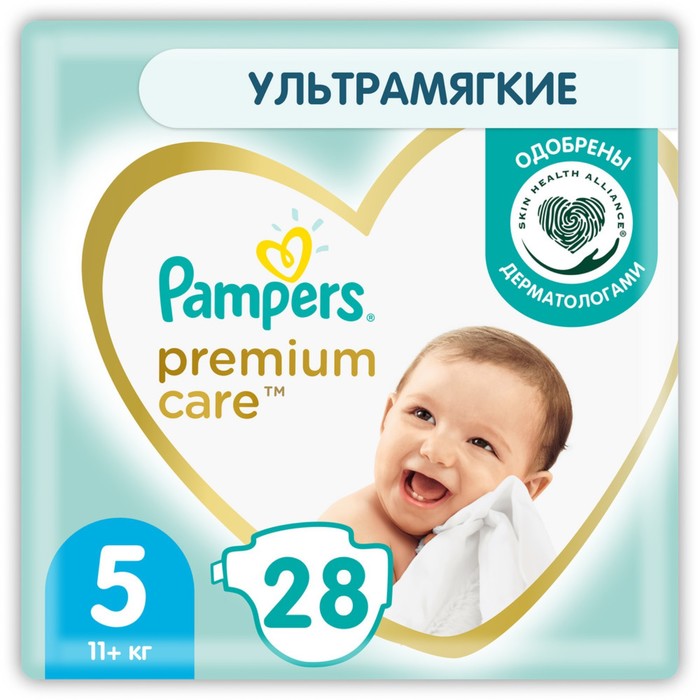 Подгузники Pampers Premium Care 5 Junior, (11+ кг), 28 шт