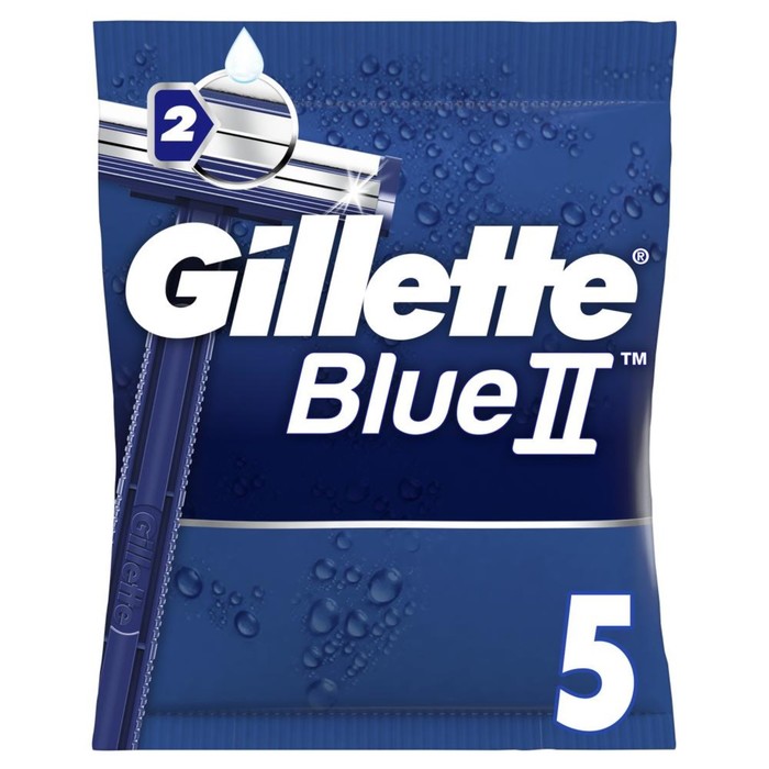 Набор одноразовых бритв Gillette Blue II, 5 шт