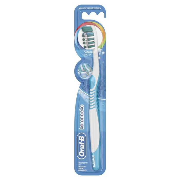 Зубная щётка Oral-B &quot;Комплекс: глубокая чистка&quot;, средней жёсткости, 1 шт