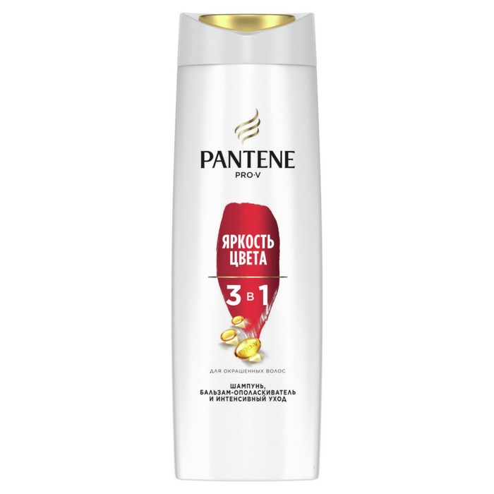 Шампунь Pantene 2в1 &quot;Защита цвета и блеск&quot; для окрашенных волос, 360 мл