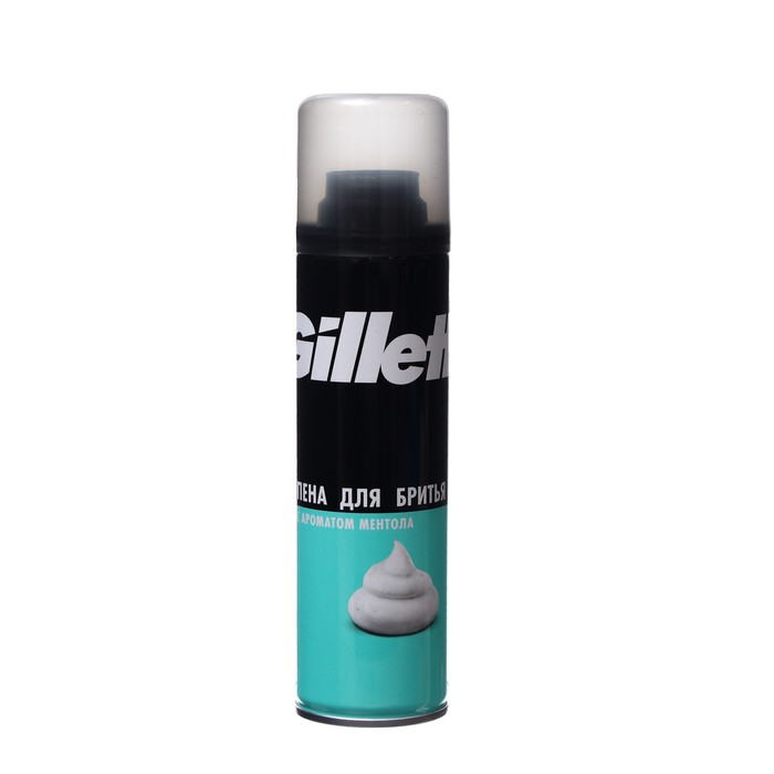 Gillette пена для бритья menthol с ароматом ментола 200мл gillette