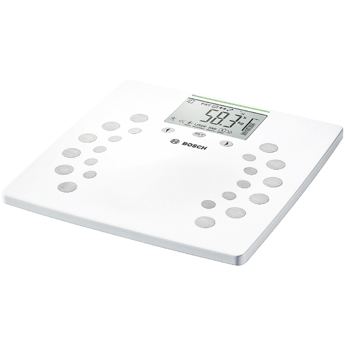 Весы напольные Bosch PPW2360, электронные, до 180 кг, белые