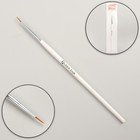 Brush for nail design, point, 17.5 cm, head 8 x 3mm, white color