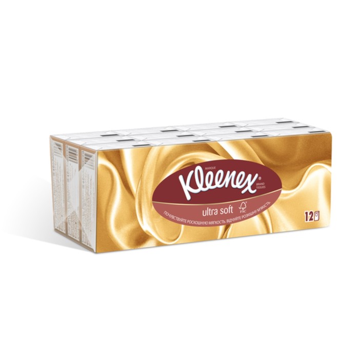 Платочки бумажные Kleenex Ultra Soft mini, 12 шт.