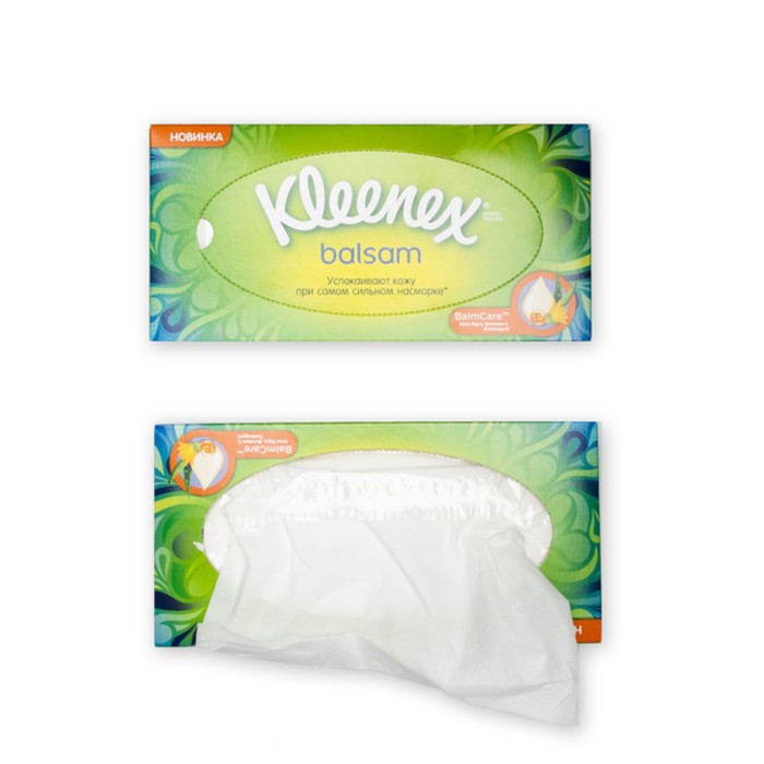 Салфетки KLEENEX Balsam для лица, 80 шт.