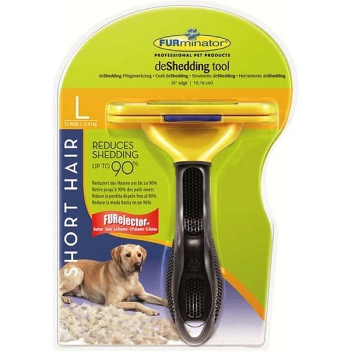 Фурминатор FURminator Short Hair Large Dog, 10 см, для собак крупных короткошерстных пород