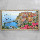 Часы-картина настенные, серия: Природа, "Италия", 50 х 100 см, микс - фото 890283