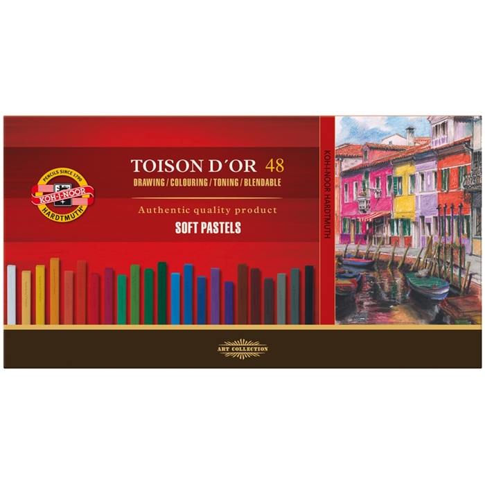 Пастель сухая художественная 48 цветов, Soft Koh-I-Noor TOISON D`OR 8586 - фото 79038833