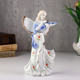 Сувенир керамика "Ангел-девушка со скрипкой" 20,5х10х6,3 см