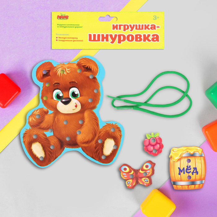 Шнуровка фигурная &quot;Мишка&quot;